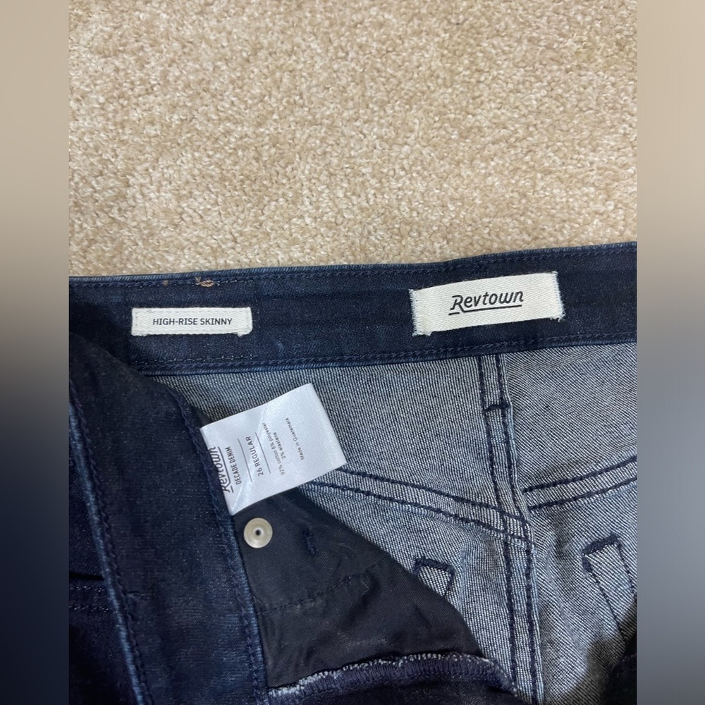 REVTOWN dark blue denim jeans size 6 - Picture 3 of 4